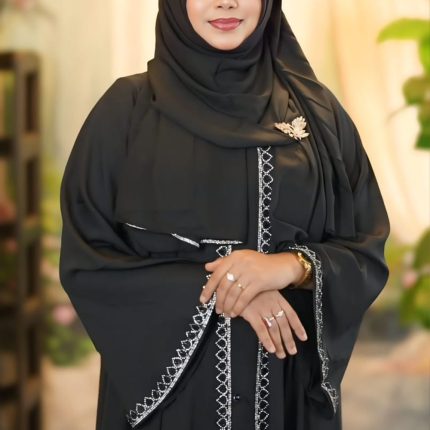 Arabic cut abaya