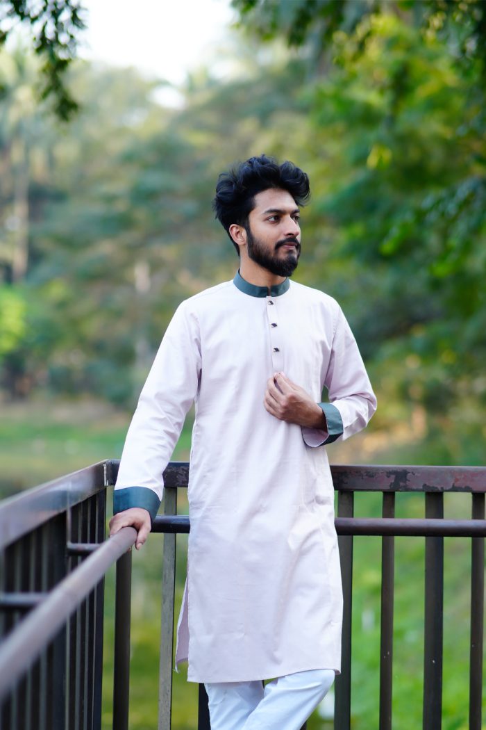 Premium Panjabi White - Image 1